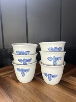 PFALTZGRAFF YORKTOWNE VINTAGE CUSTARD DESSERT CUPS- SET OF 6 STONEWARE