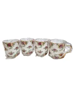 OF CUPS/MUGS FLORAL