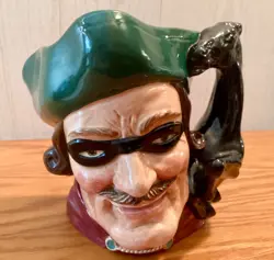 ROYAL DOULTON DICK TURPIN D6528 LARGE CHARACTER TOBY MUG JUG 7 VINTAGE