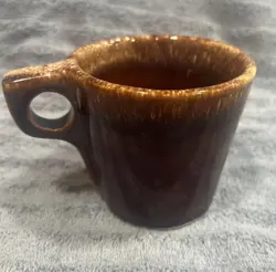 HULL POTTERY OVEN PROOF USA COFFEE MUG TEA CUP BROWN DRIP GLAZE VINTAGE 6 AVAIL