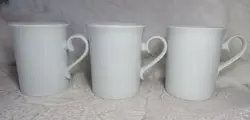 SET OF 3 WHITE VINTAGE DANSK FRANSK COLLECTION 