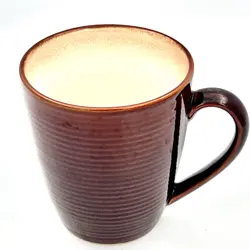 SANGO JETTA BROWN MUG 4831 RUSTIC COFFEE TEA RETIRED COLOR VINTAGE