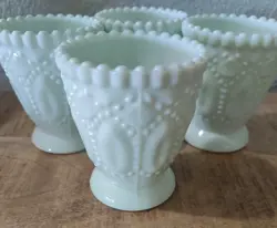 JADEITE HOBNAIL GLASSES