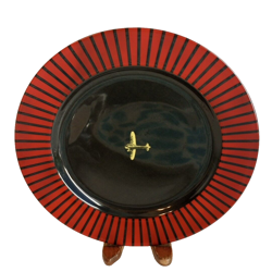 PLATE AIRPLANE STRIPED
