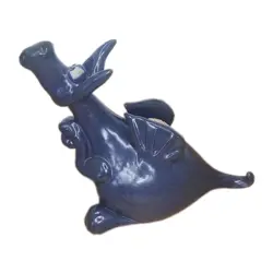 LAMP BLUE GLAZED