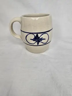 SIGNED MARSHALL POTTERY VINTAGE 16OZ COFFEE MUG PERSONALIZED WITH KAREN