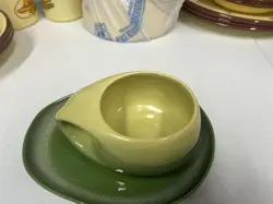VINTAGE TAMAC POTTERY MUG & SAUCER SET PERRY OKLAHOMA