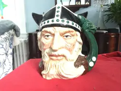 VINTAGE ROYAL DOULTON COPR 1958 VIKING D 6496 TOBY MUG JUG 7 INCH