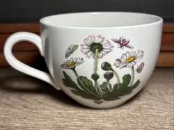 VINTAGE PORTMEIRION BOTANIC GARDEN DAISY JUMBO COFFEE CUP MUG BELLIS PERENNIS E6