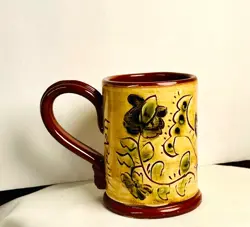 DECORATED REDWARE SJ