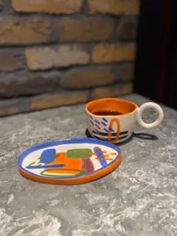 CUP HAND PAINTED