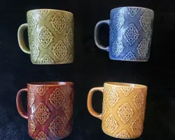 VINTAGE MUGS STONEWARE-JAPAN