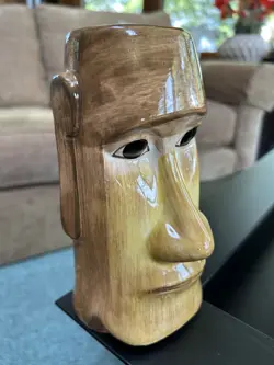 VTG. PUB TIKI MUG PHILADELPHIA CERAMIC EASTER ISLAND POLYNESIAN