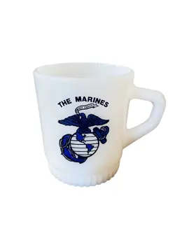 MARINES MILK GLASS