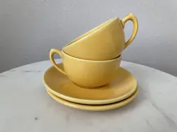 YELLOW TEA CUPS