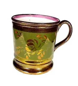 GREEN BANDED FLORAL