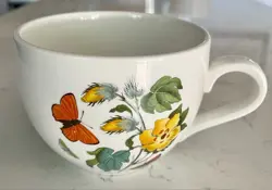 VINTAGE BOTANIC GARDEN BARBADOS COTTON FLOWER CIRCA 1818 BREAKFAST JUMBO MUG