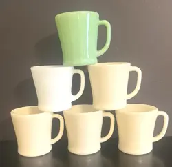 VTG LOT OF (6) FIRE KING RESTAURANT WARE COFFEE MUGS