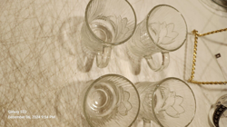 ARCOROC GLASS MUGS CUPS COFFEE SET OF 7 FRANCE CANTERBURY CROCUS VINTAGE 10 OZ