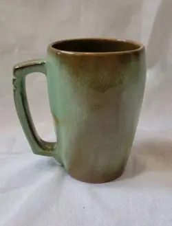 VTG FRANKOMA PRAIRIE GREEN BROWN PLAINSMAN 16OZ MUG COFFEE GRANDMUG CUP