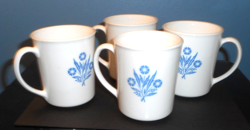 VINTAGE - CORNING WARE BLUE CORNFLOWER MUGS - SET OF 4