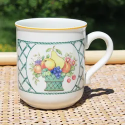 MUG / TASSE  CAF VINTAGE 9 CM / VILLEROY & BOCH MODLE BASKET (  L'UNIT )