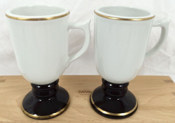 SET 4 VTG IRISH MUGS AUNT SARAH'S PANCAKE HOUSE RICHMOND VIRGINIA BROWN GOLD RIM