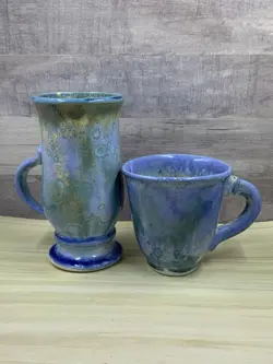 MUGS CRYSTALLINE BLUE