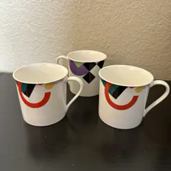 3 VINTAGE MIKASA MAXIMA HIGH SPIRITS CAK12 CUPS MUGS PAIR SET JAPAN 80S/90S
