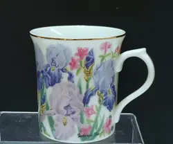 VINTAGE 1995 LENOX PORCELAIN CUP IRIS SUZANNE CLEE FLOWER BLOSSOM MUG COLLECTION