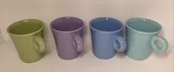 4 VINTAGE FURIO HOME COFFEE CUP O RING HANDLE TEA MUG CUP