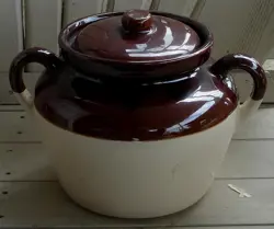 NICE VINTAGE MCCOY POTTERY CROCK, #342, VERY GOOD CONDITION