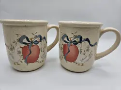 INTERNATIONAL CHINA COMPANY TABLEWORKS MARMALADE MUGS VINTAGE GEESE SET OF TWO
