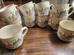 VINTAGE 1994 INTERNATIONAL TABLEWORKS HEARTLAND VILLAGE 105 SET OF 10 COFFEE MUG