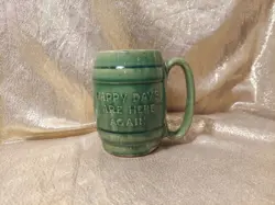 CERAMIC BARREL MUG