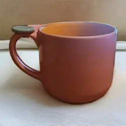LINDT STYMEIST COLORWAYS MUG BLUE THUMBPRINT HANDLE JAPAN VINTAGE PINK YELLOW