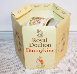 NEW IN BOX VINTAGE ROYAL DOULTON BUNNYKINS BABY SET 2 PC SET CEREAL BOWL & MUG