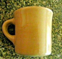 *VINTAGE TEPCO CHINA RESTAURANT WARE SUNGLOW TAN MUG