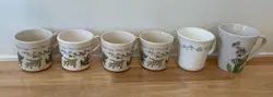 LOT OF 6 VINTAGE MUGS, CORELLE AND CORNING WARE