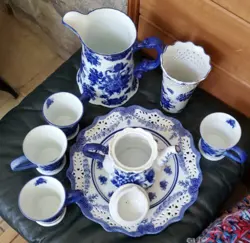 BARREL BLUE WHITE