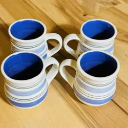 STRIPE STONEWARE COFFEE