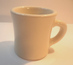 VINTAGE HEAVY RESTAURANT WARE~VICTOR~COFFEE TEA MUG CUP STAMPED 8OZ