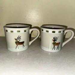 POTTERY REINDEER MUG