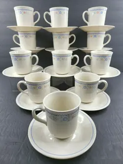 CORELLE NEEDLEPOINT CUPS