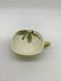 VINTAGE RED WING POTTERY CHARTREUSE MAGNOLIA TEA/COFFEE CUP MUG