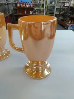 GLASS PEACH IRIDESCENT