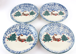 PLATES CHRISTMAS SPONGEWARE