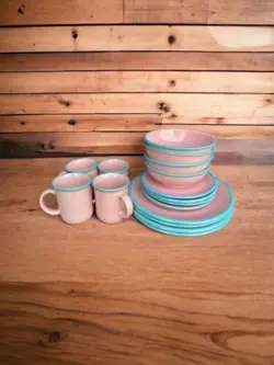 PINK BLUE VINTAGE