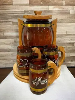BROWN BARREL GLASSES