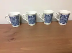 BLUE MUGS IRONSTONE